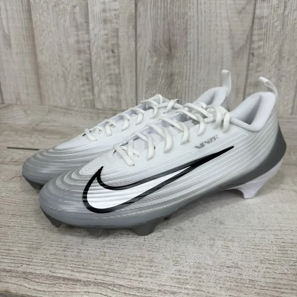 Nike Vapor Speed 3 Men's Size 10.5 White Silver Football Cleats FB3303-100 New